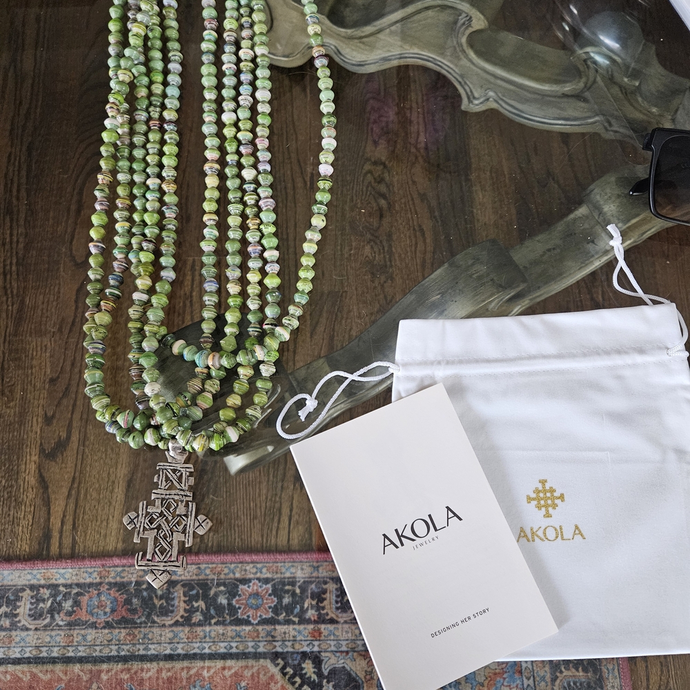 Akola Project Paper Beaded Necklace